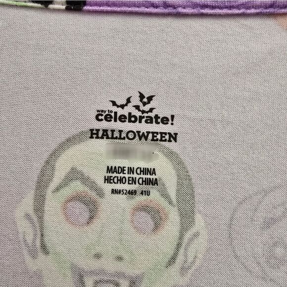 Nwt Way To Celebrate Halloween Women's Monster Print Shorty Pajama Set - Picture 5 of 8